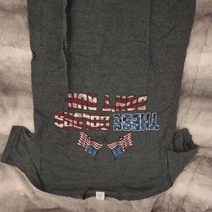 "these colors don't run" patriotic T shirt
